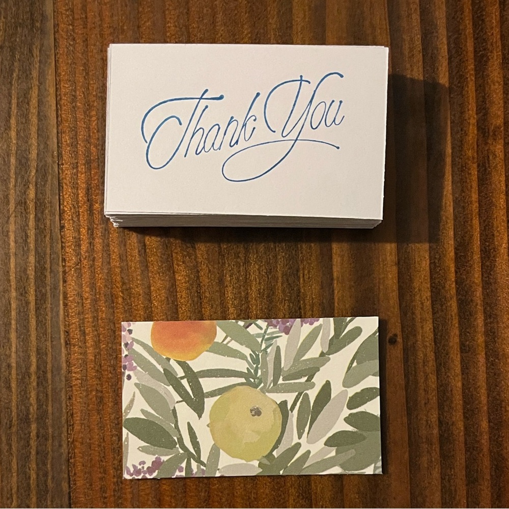 25 Handmade Floral Thank You Cards